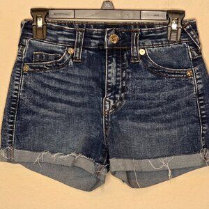 True Religion Jennie Curvy Mid-Rise Women's Shorts, Size 25